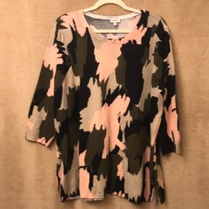 Avenue camo pattern sweater. 18/20. EUC.